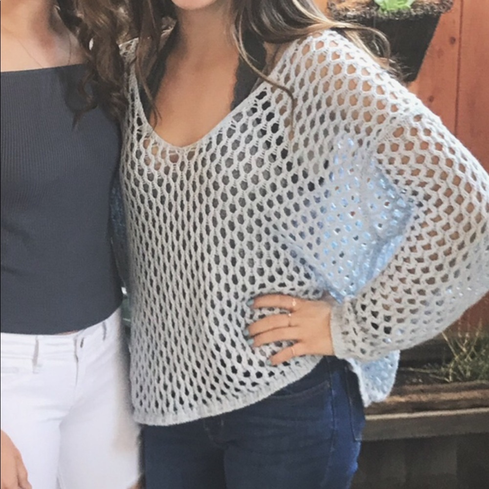 Baby blue knit sweater